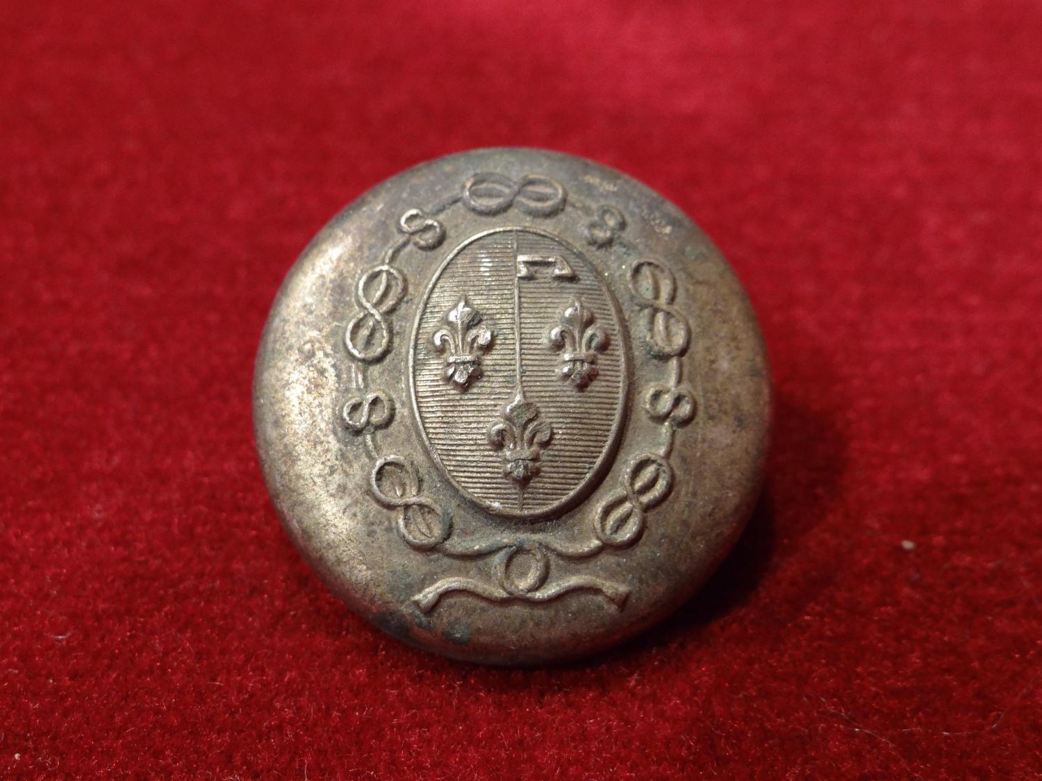 Bouton de livrée aux armes de la comtesse de Paris