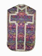 chasuble, étole, manipule, voile de calice, bourse de corporal : ornement violet