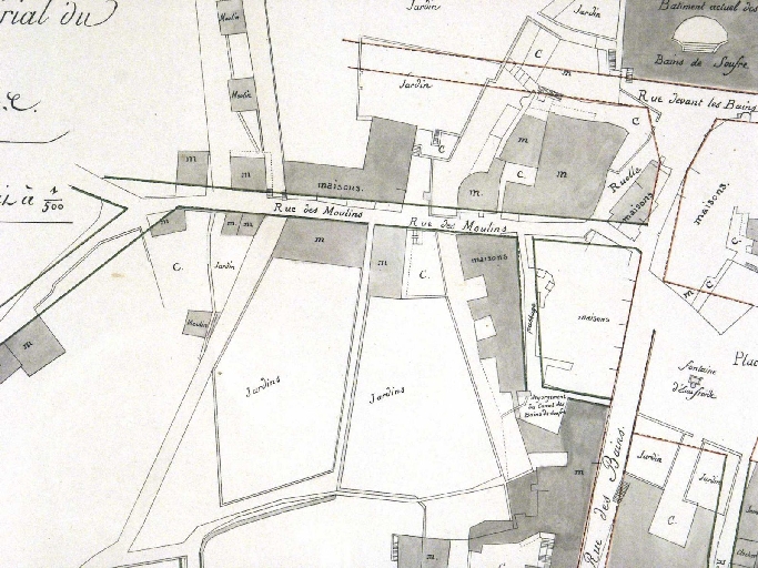Rue Davat, anciennement rue du Conchat, puis des Moulins, puis rue des Ecoles
