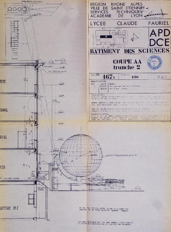 Lycée de garçons, actuellement lycée d'enseignement secondaire et supérieur Claude-Fauriel