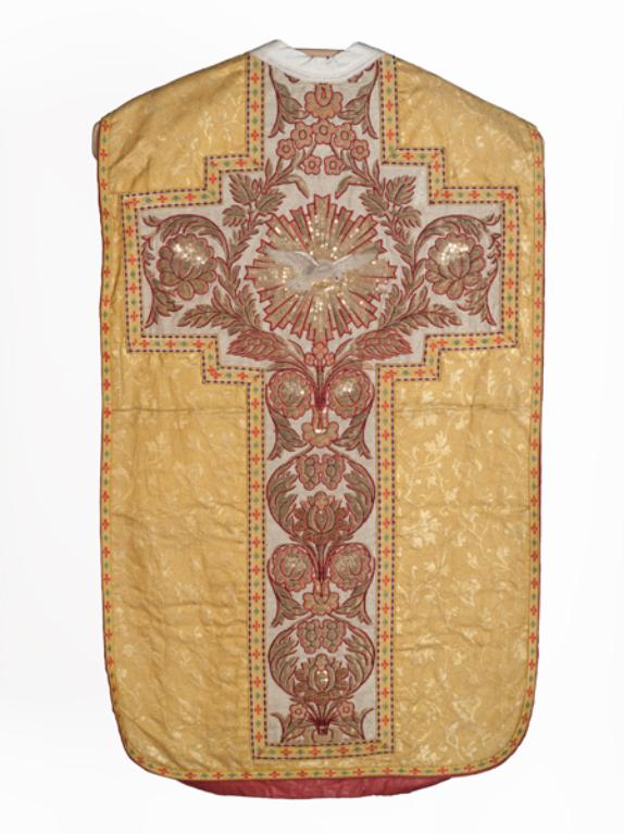 chasuble, voile de calice : ornement doré