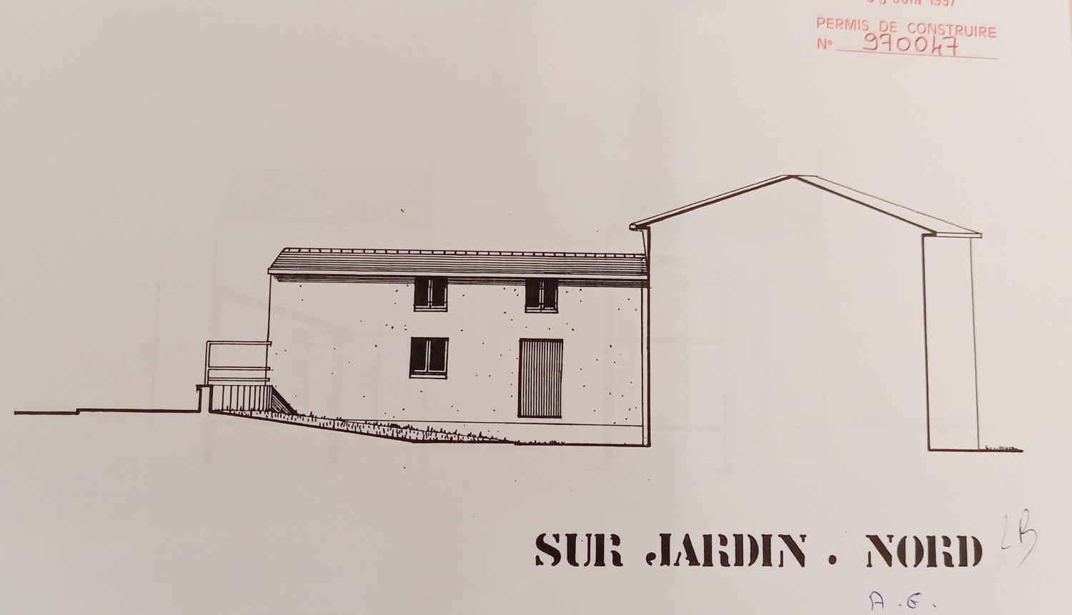 Coupe et élévation