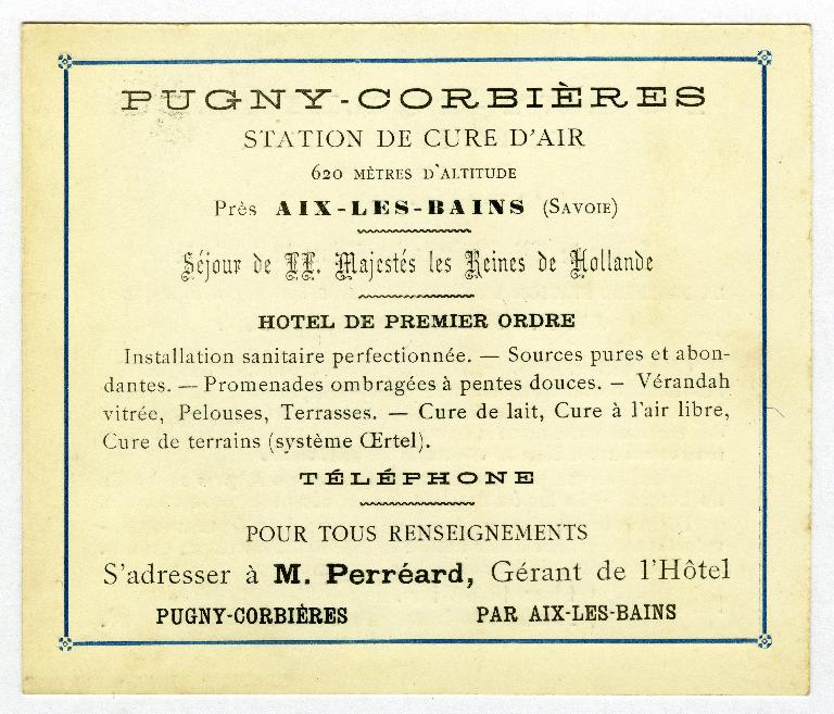 Station climatique des Corbières, puis hôtel de voyageurs, dit Hôtel et Domaine des Corbières, puis orphelinat des Corbières, actuellement couvent, dit Monastère Notre-Dame de l'Unité des sœurs de Bethléem