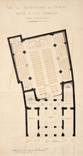 Temple de protestants : église évangélique des Terreaux