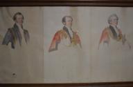 Ensemble de dessins aquarellés de Jean Alaux (3) - Études pour les portraits de trois édiles de la Cité de Londres