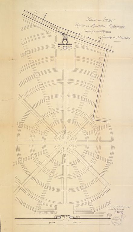 Four crématoire : crématorium du Nouveau cimetière de la Guillotière