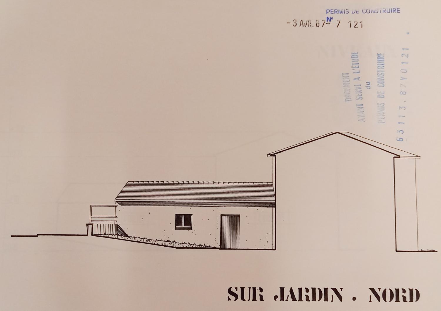 Coupe et élévation