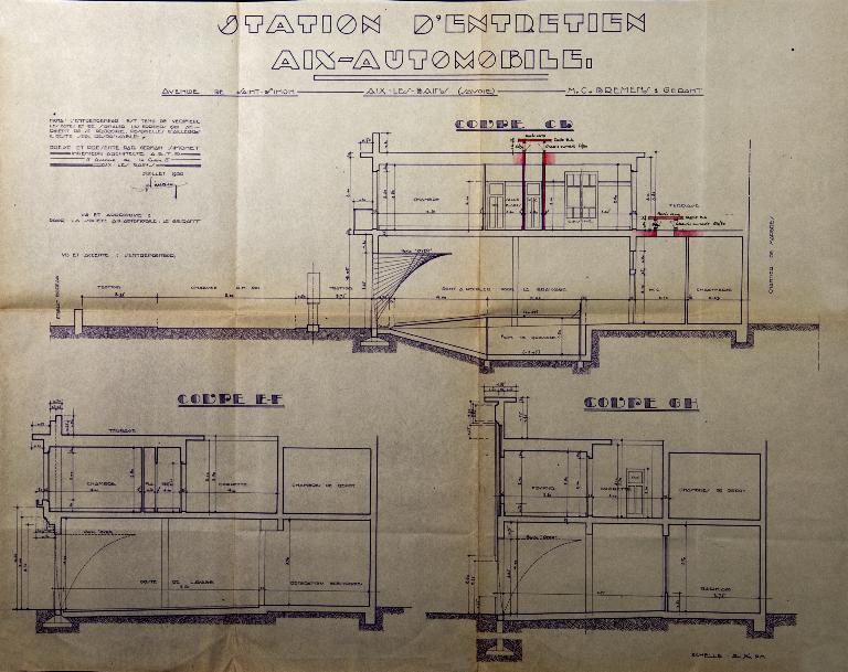 Garage de réparation automobile, actuellement usine de taille de matériaux de construction dite Marbrerie Tona