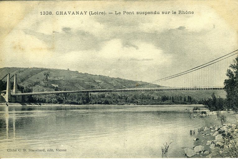 Pont de Chavanay (détruit) ; tête de pont (vestiges)