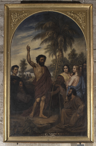 Tableau : la Prédication de saint Jean Baptiste