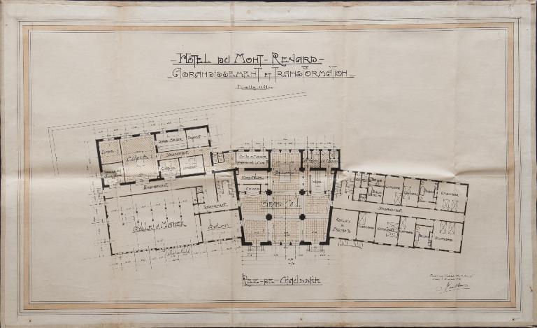 Hôtel de voyageurs, dit chalets-hôtels du Mont-Revard, puis Grand Hôtel PLM du Mont-Revard, actuellement immeuble à logements