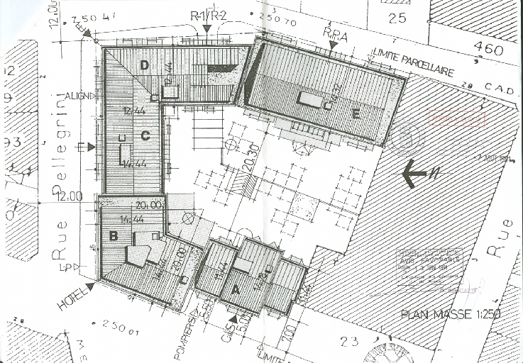 Immeubles, hôtel de voyageurs et maison de retraite, ensemble immobilier Accueil Sainte-Germaine