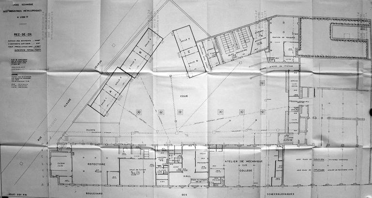 Ecole de métiers des industries métallurgiques et atelier-école, puis lycée technique des industries métallurgiques et lycée d'enseignement professionnel, actuellement lycée Hector-Guimard - Lycée des Métiers, Transformations des matériaux