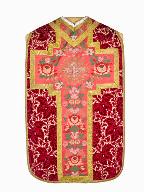 chasuble, étole, manipule, voile de calice, bourse de corporal