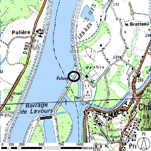 Écluse de Savières, pont