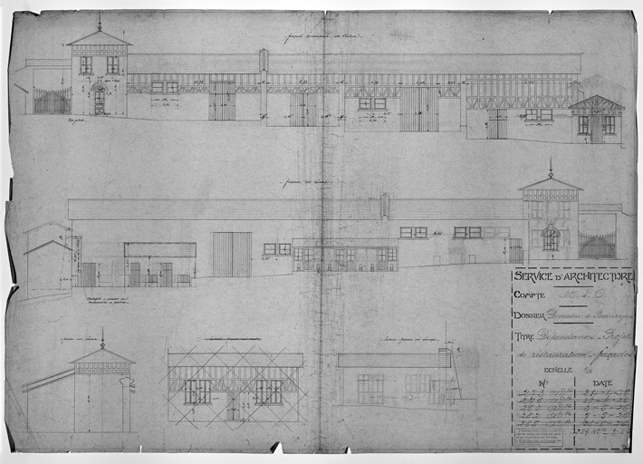 Communs et ferme du château de Beaurevert
