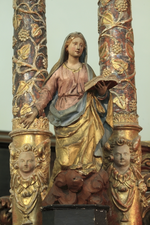 Ensemble de deux statues : Ange et Vierge de l'Annonciation