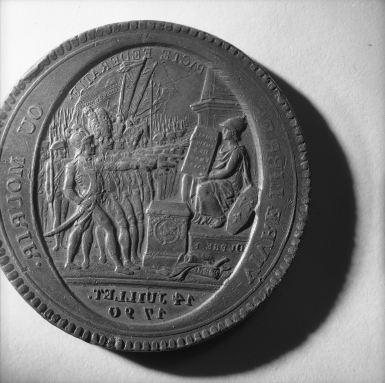 médailles (2) (monnaie de confiance) : pacte fédératif, de la Révolution française