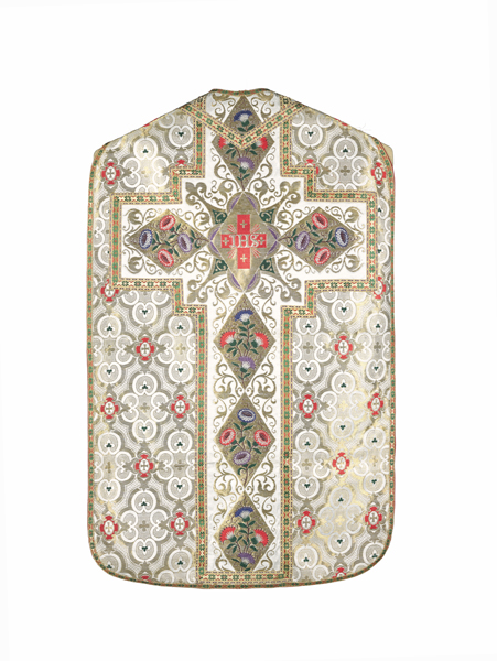 chasuble, étole, voile de calice : ornement doré n°1