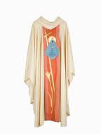 chasuble, étole : ornement blanc n°9