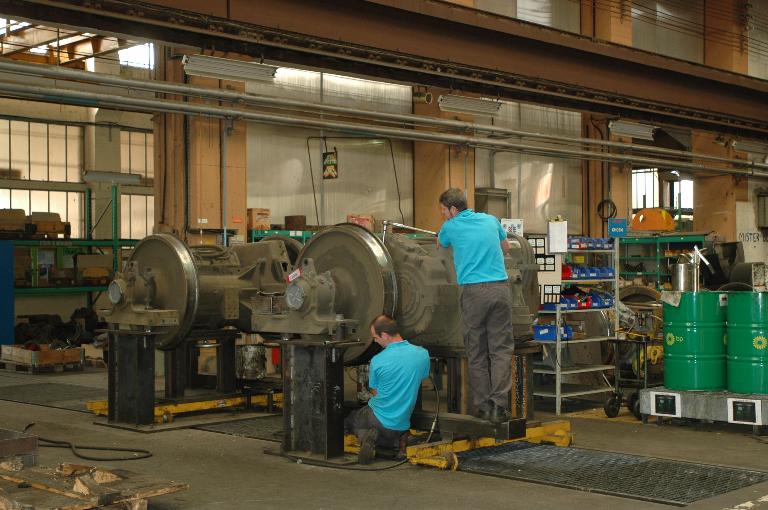 Les ateliers SNCF de la Mulatière dit Oullins-machines, atelier de réparation de locomotives électriques puis Technicentre d'Oullins