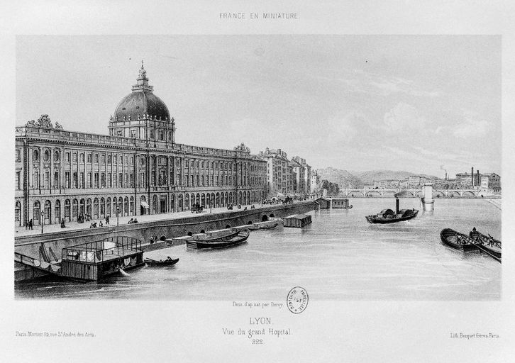 Pont de l'Hôtel-Dieu, ou dite passerelle de l'Hôtel-Dieu (détruit)