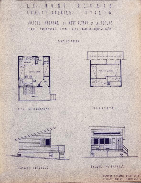 Ensemble de 5 maisons (chalets), dits chalets greniers