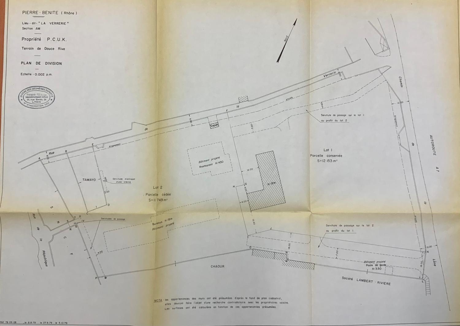 Plan usine Ugine Kuhlmann (PCUK), actuelle Arkema