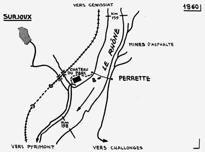 Bac du Pot au Sel du Parc puis bac de Surjoux (disparu, vestiges)