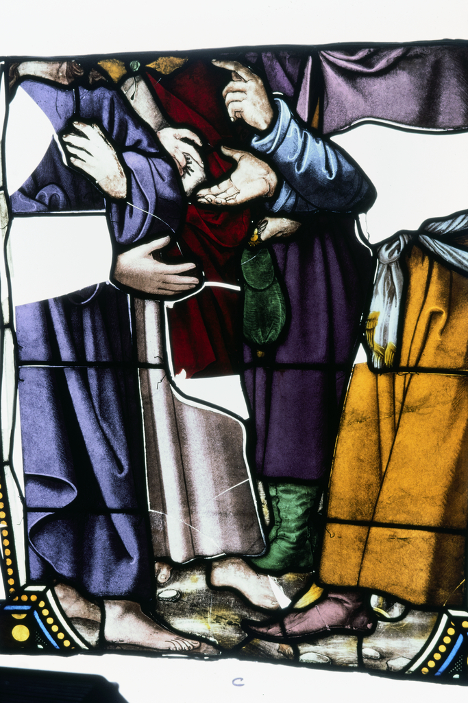 Ensemble des verrières de l'église Notre-Dame déposées au musée de Brou
