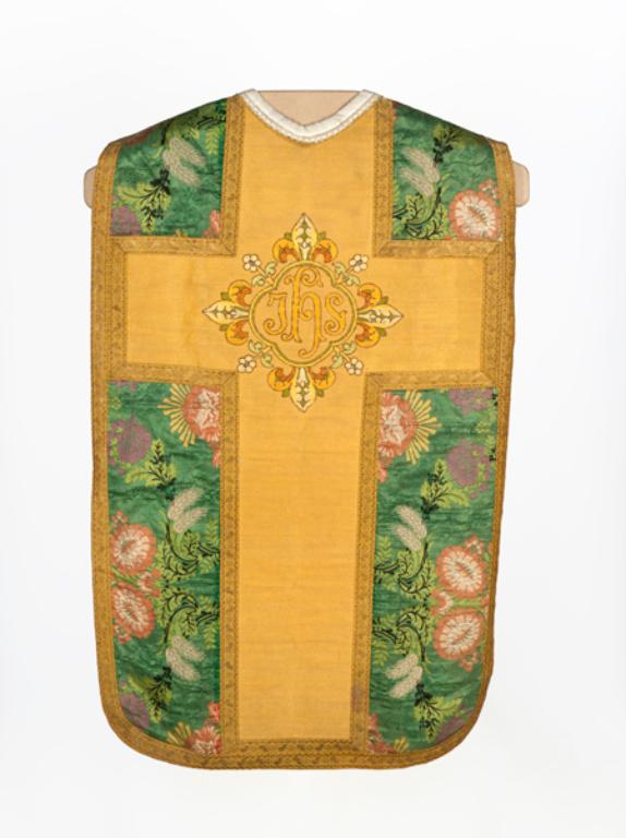 chasuble, étole, manipule : ornement vert n°2