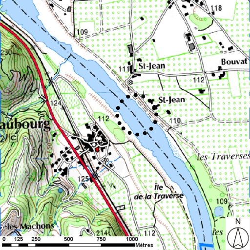 Bac à traille et bac à rames de Châteaubourg (disparus)