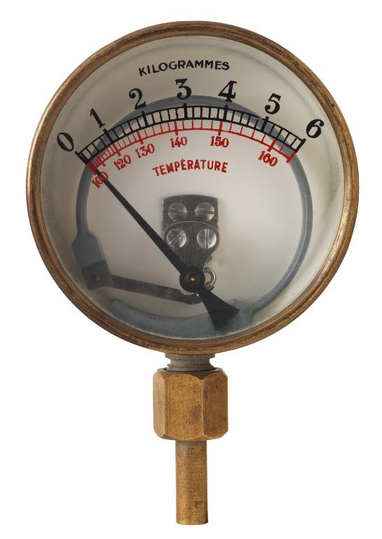Instrument de mesure de la température : thermomanomètre