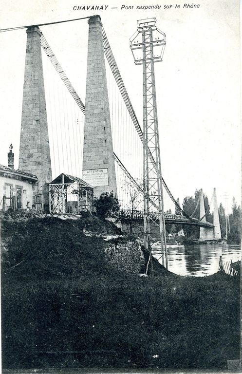 Pont de Chavanay (détruit) ; tête de pont (vestiges)