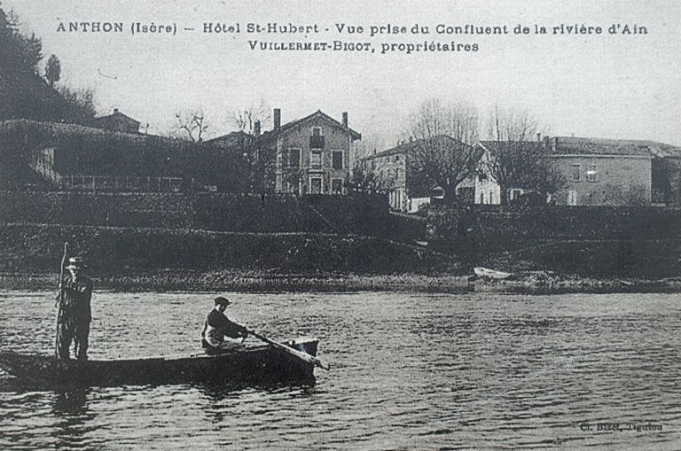 Ensemble des bacs à rames et bac à traille d'Anthon (disparus)