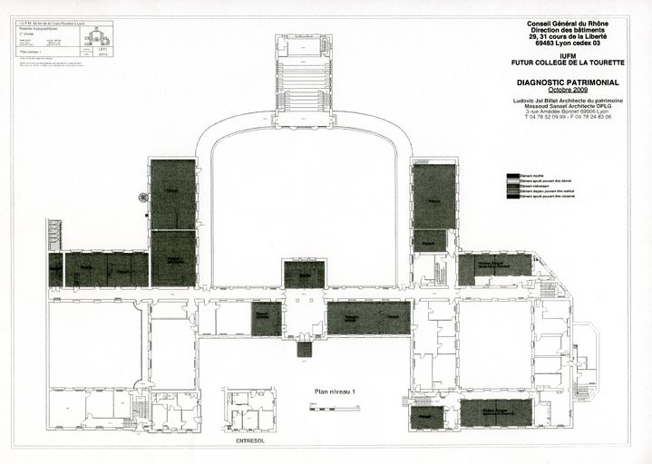 École normale d'institutrices, puis institut de formation des maîtres, actuellement collège