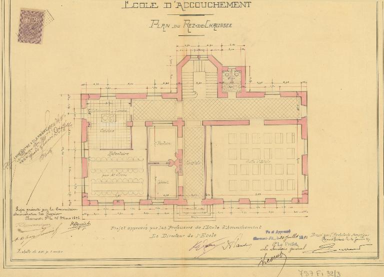 Hôtel-Dieu de Clermont-Ferrand : l'école de sages-femmes