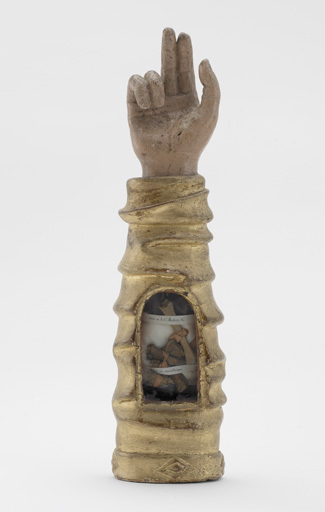 Bras-reliquaire (n°2) : bras-reliquaire de saint Aubrin