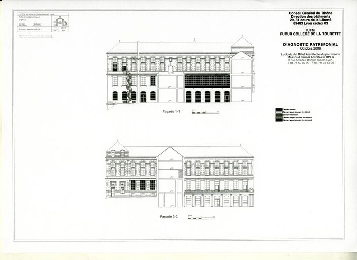 École normale d'institutrices, puis institut de formation des maîtres, actuellement collège