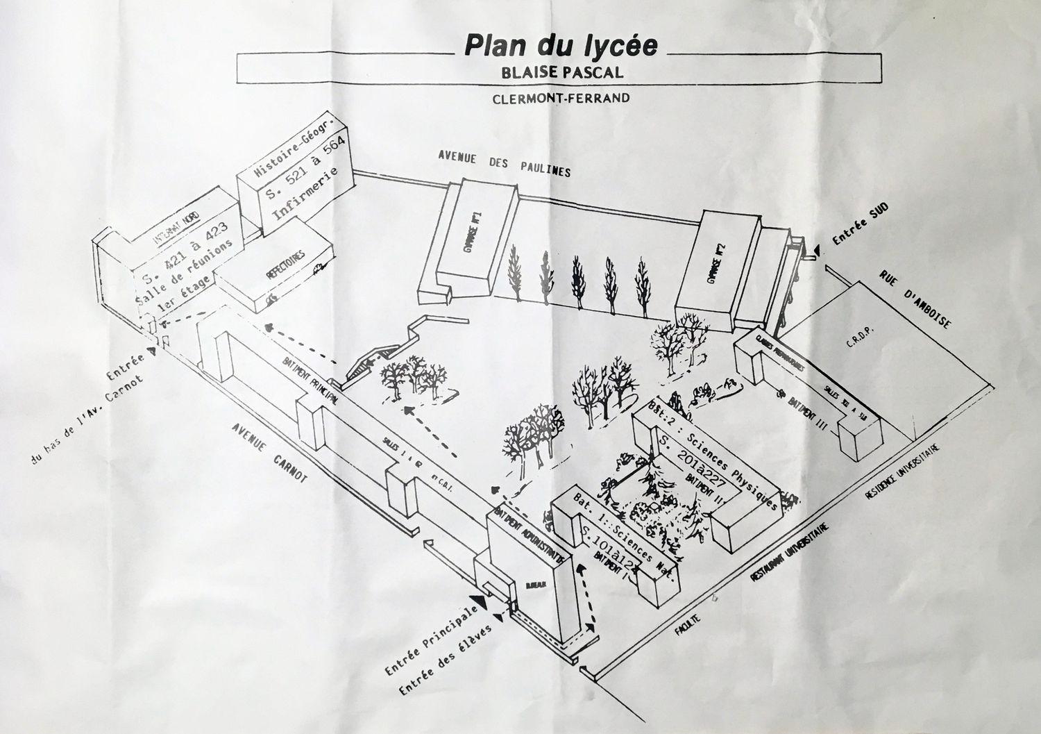 Lycée Blaise-Pascal, actuellement cité scolaire Blaise-Pascal de Clermont-Ferrand