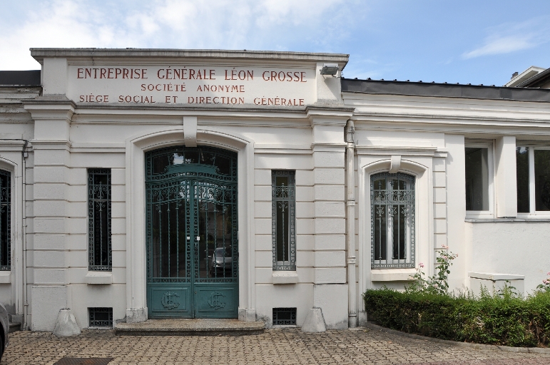 Edifice artisanal, Maison Grosse et Gerlat, puis usine de fabrication de matériaux de construction, entreprise de travaux publics, Entreprise Léon Grosse et Cie, actuellement Entreprise générale Léon Grosse