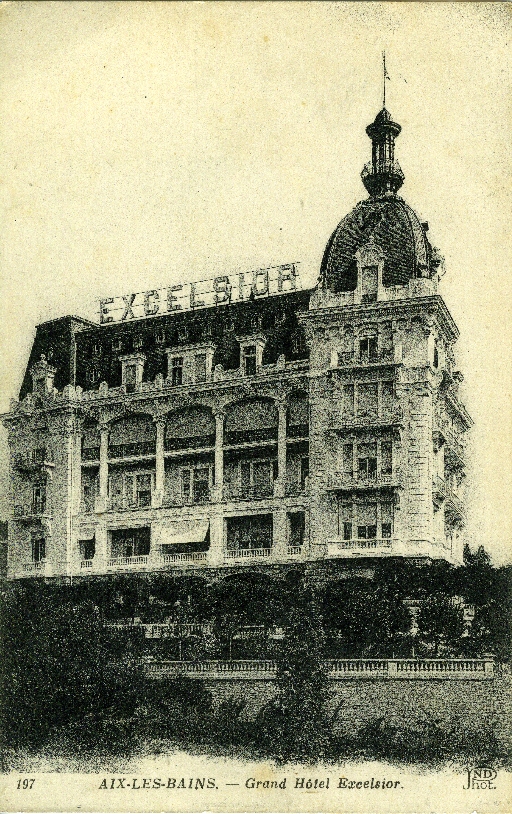 Hôtel de voyageurs, Hôtel Excelsior, actuellement immeuble, dit Résidence Beauregard