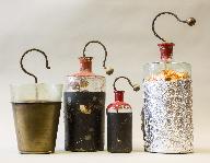 Instrument de démonstration en électrostatique : bouteille de Leyde et jarre électrique