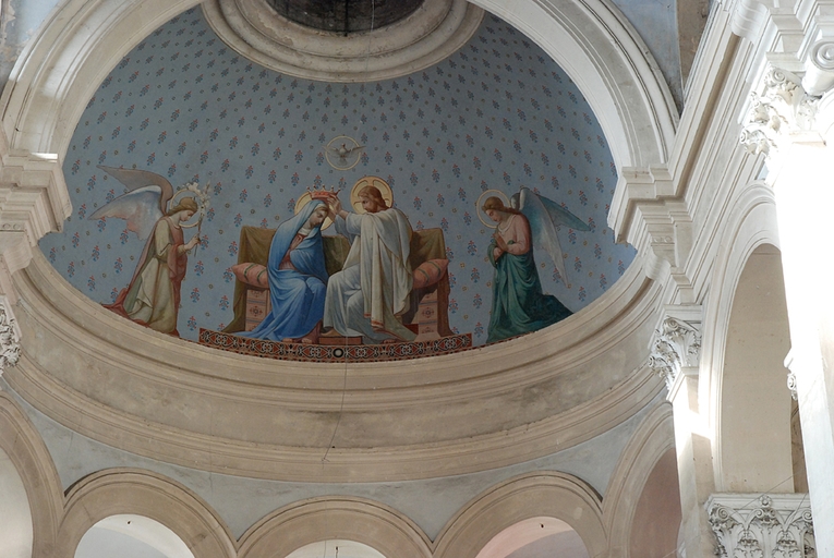 Peinture monumentale : Le Couronnement de la Vierge