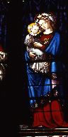 Verrière : Sainte Famille (baie 2), verrière figurée