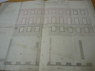 Elévation de la partie à construire pour l'achèvement de la façade sur le quai, 12 mars 1834. Plan AC Lyon. Fonds des HCL ; 2OP680