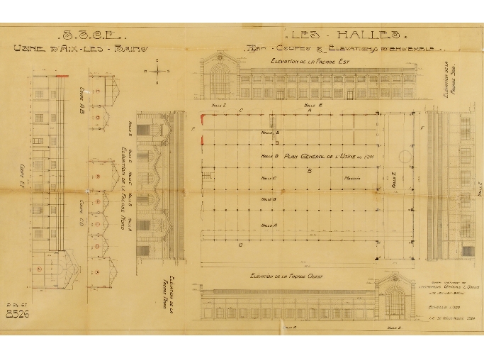 Ateliers de fabrication, Anciennes halles