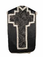 chasuble, étole, manipule : ornement noir