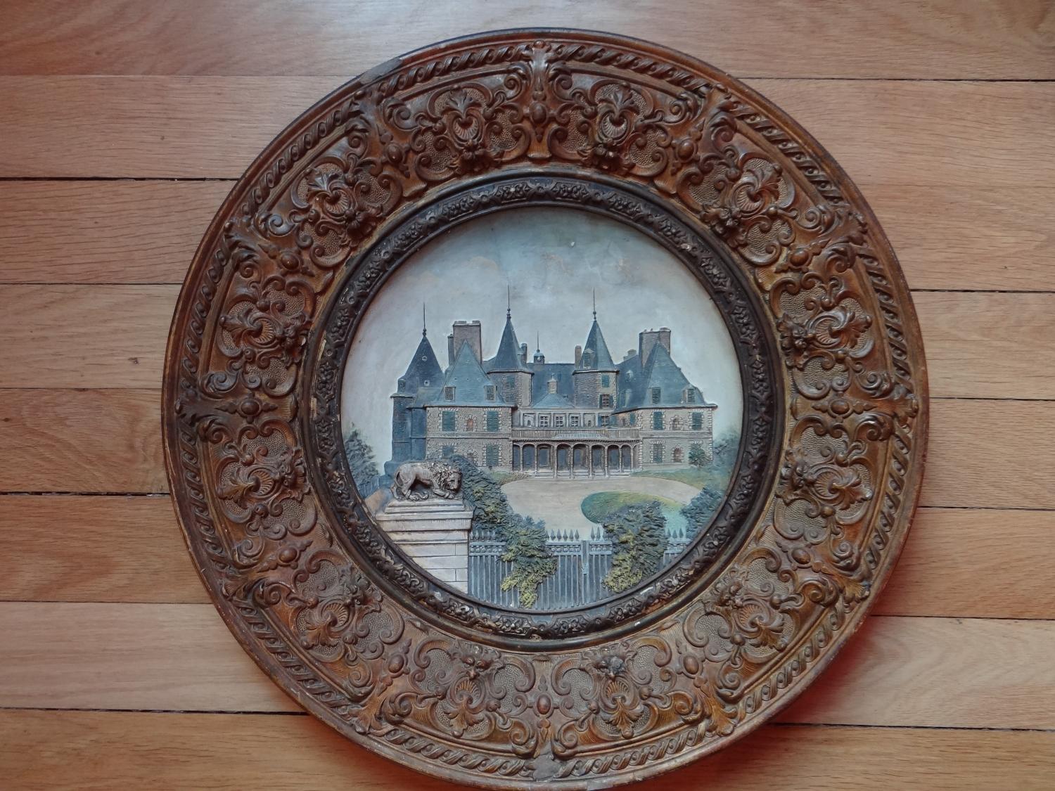 Plat décoratif : château de Randan