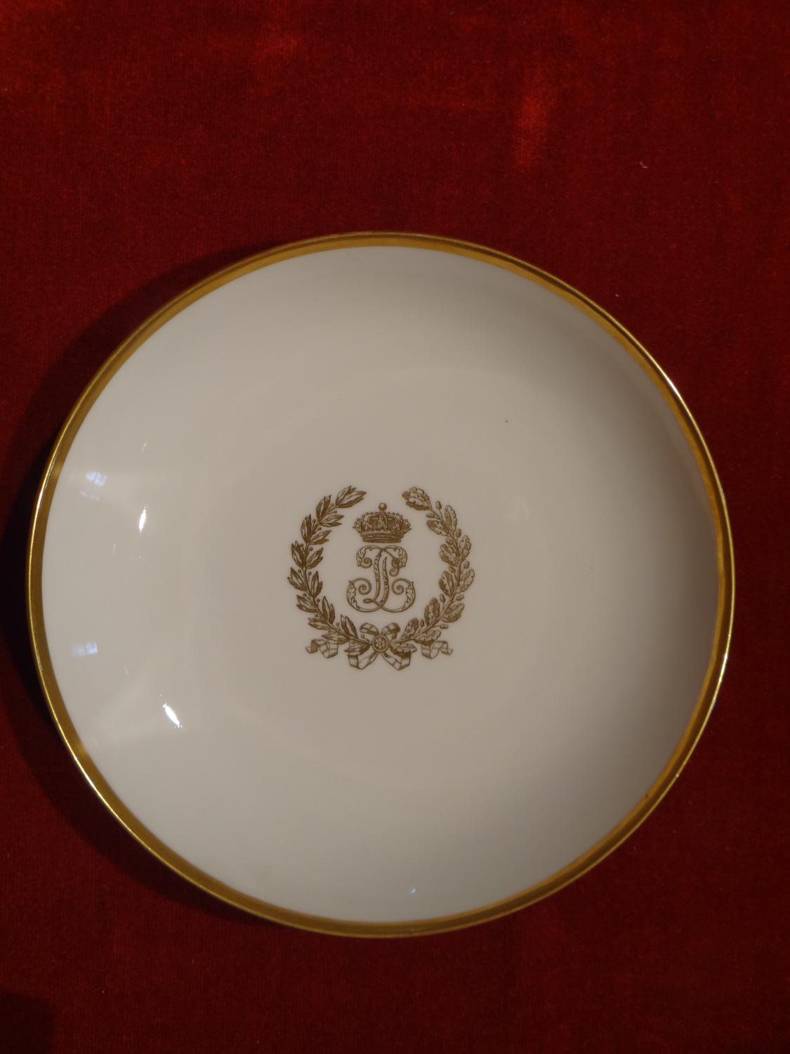 Pièce du Service des Bals : assiette de déjeuner